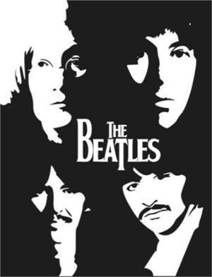 Beatles Logo - The Beatles Logo With Faces Vinyl Decal | Scrollwork | The beatles ...