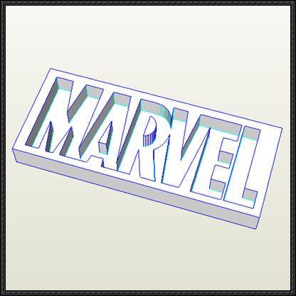 Papercraft Logo - Marvel Comics Logo Free Papercraft Download