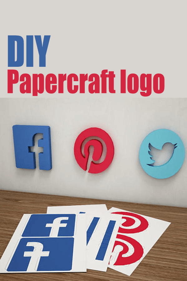 Papercraft Logo - DIY Papercraft logo with Instant download PDF template and ...