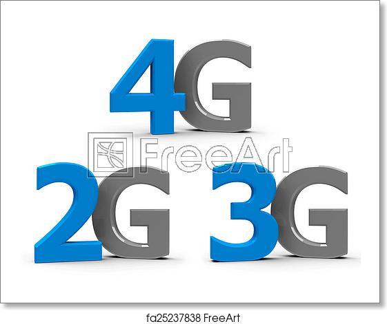 2G Logo - Free art print of 2G 3G 4G icons