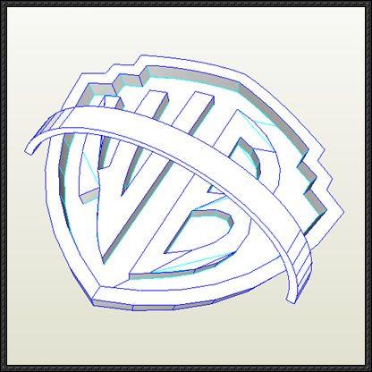 Papercraft Logo - Warner Bros. Logo Free Papercraft Download