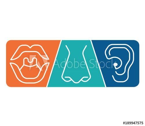 ENT Logo - ENT logo template clinic.Otolaryngology Ear, nose, throat doctor ...