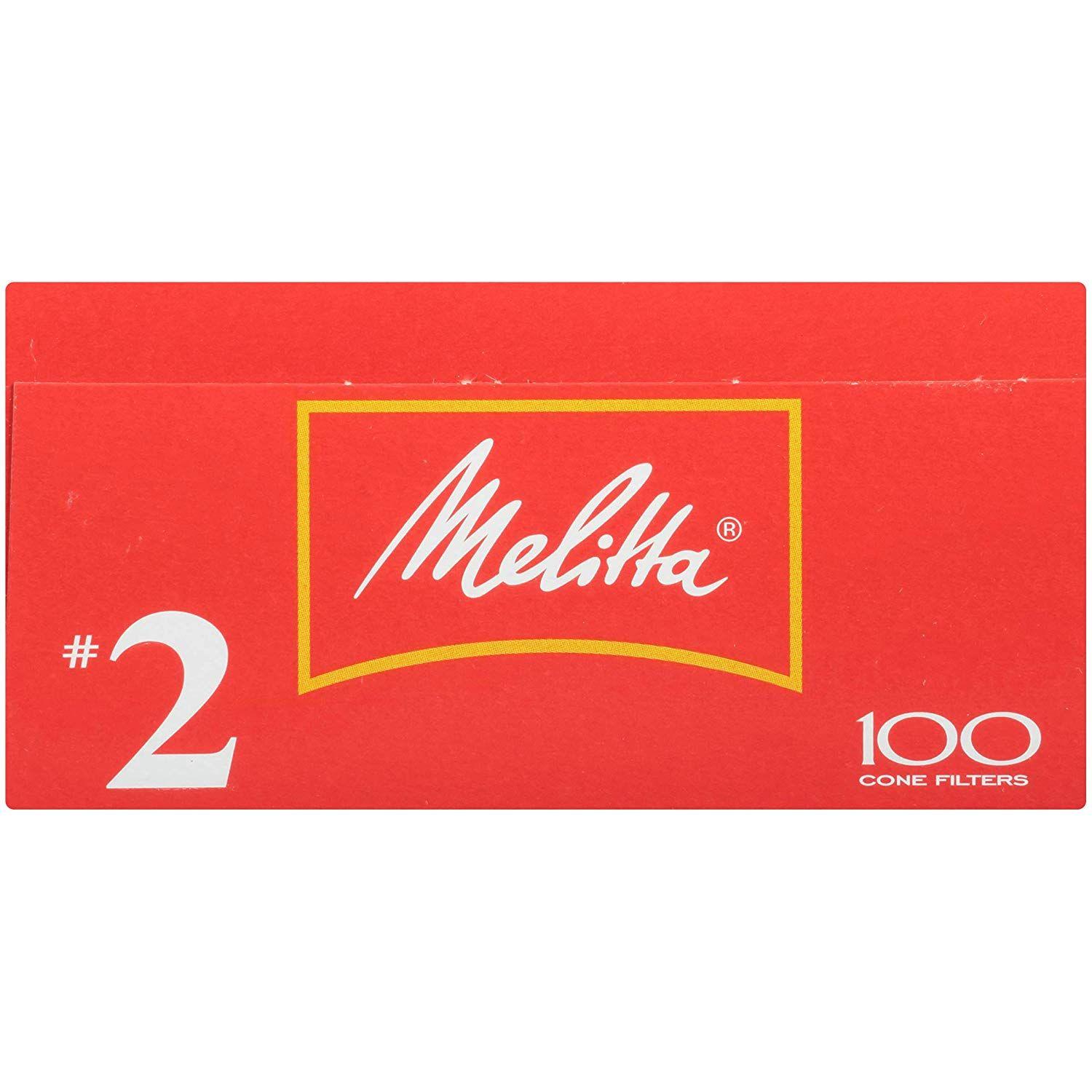Melitta Logo - Melitta Cone Coffee Filters, White, No. 2, 100 count