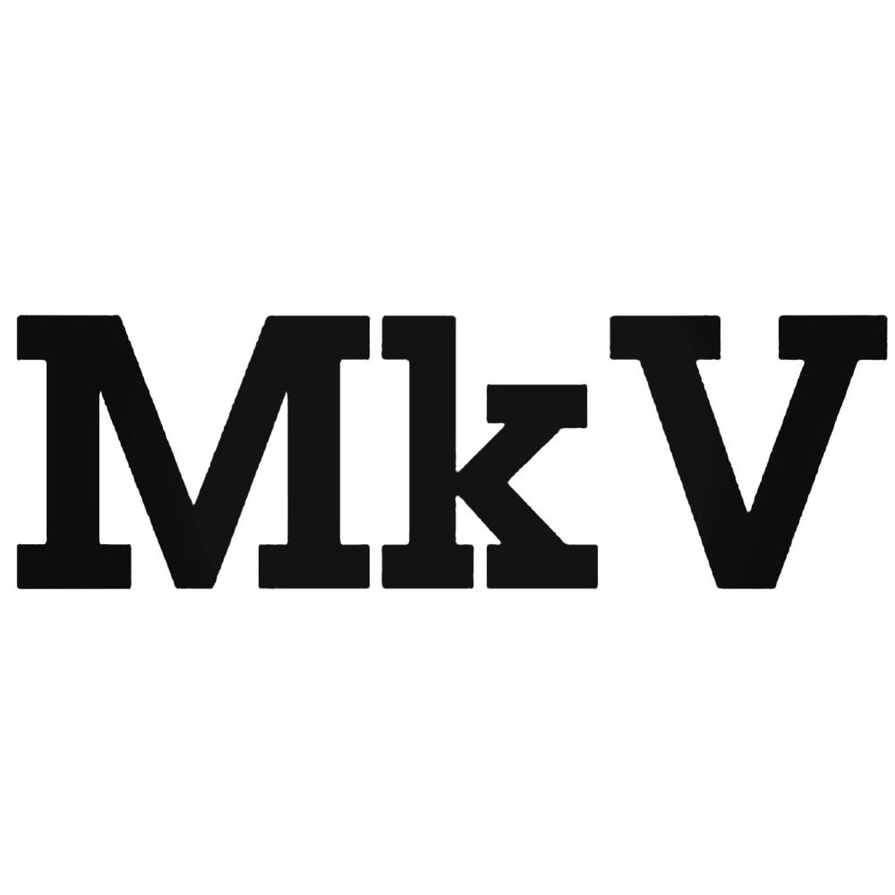 MKV Logo - Volkswagen Mkv Golf 5 Decal Sticker