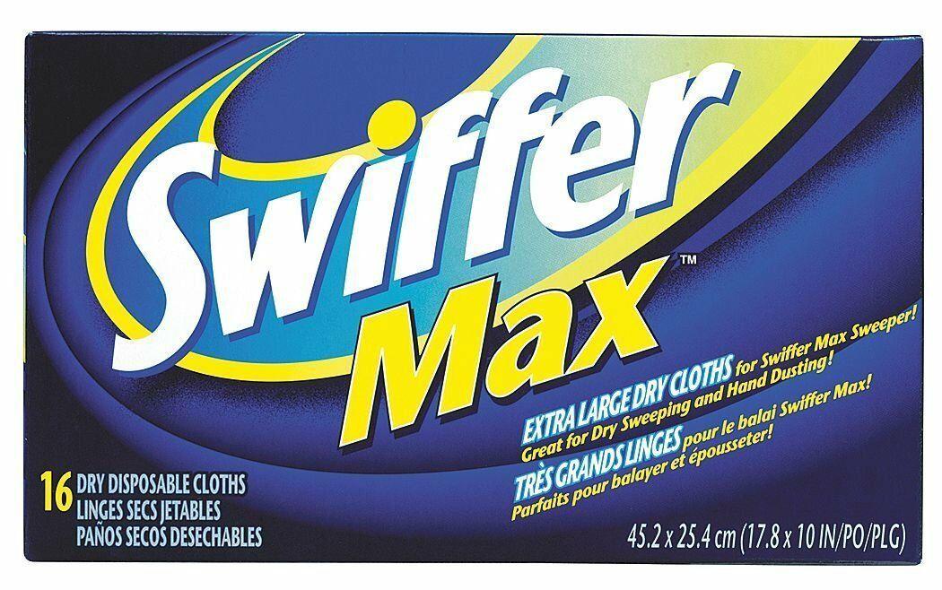 Swiffer Logo - Swiffer Max Dry Refill Cloths, Case of 6