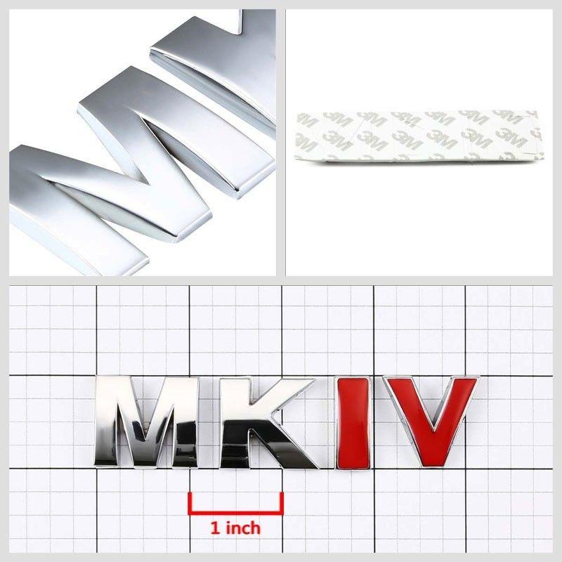MKV Logo - Details about Red/Chrome MKV Sign Logo Sport Car Engine Trunk Badge Emblem  Metal Decal 3M