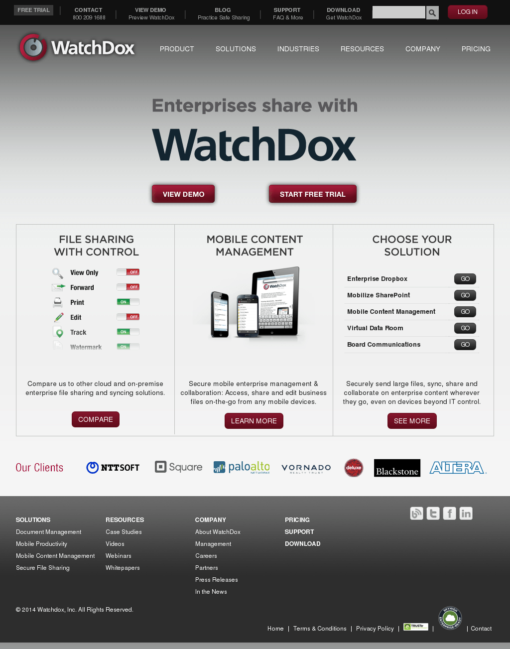 WatchDox Logo - WatchDox Competitors, Revenue and Employees - Owler Company Profile