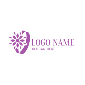 Lilac Flower Logo - Free Wedding Logo Designs | DesignEvo Logo Maker