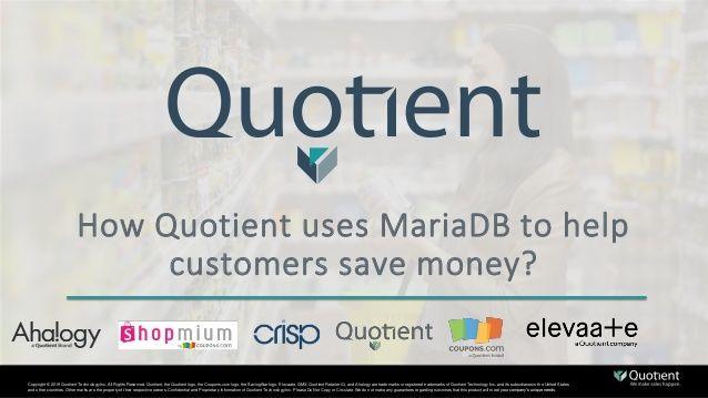 Quotient Logo - How Quotient uses MariaDB to help customers save money