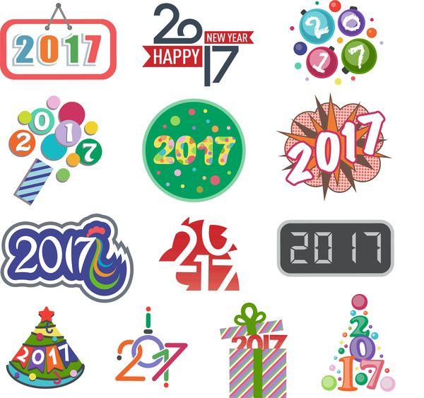2017 Logo - 2017 logos design vector set free download