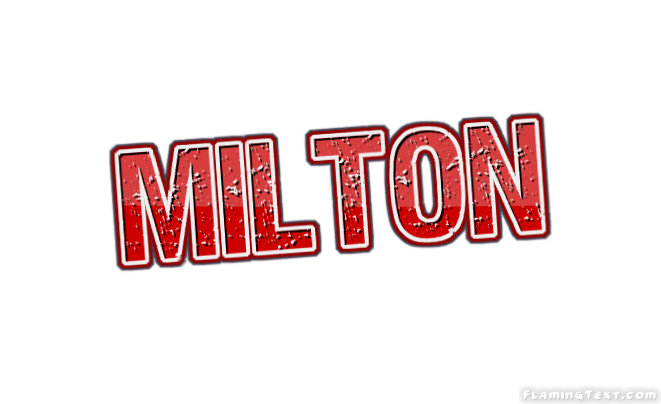 Millton Logo - Milton Logo. Free Name Design Tool from Flaming Text
