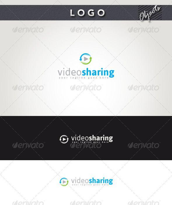 Sharing Logo - Play Button Logo Templates from GraphicRiver