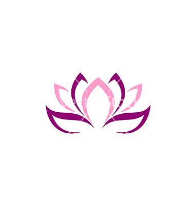 Lilac Flower Logo - Beauty lotus flower abstract logo vector. Tattoo ideas