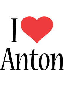Anton Logo - Anton i-love logo | Kærlighed | Kærlighed