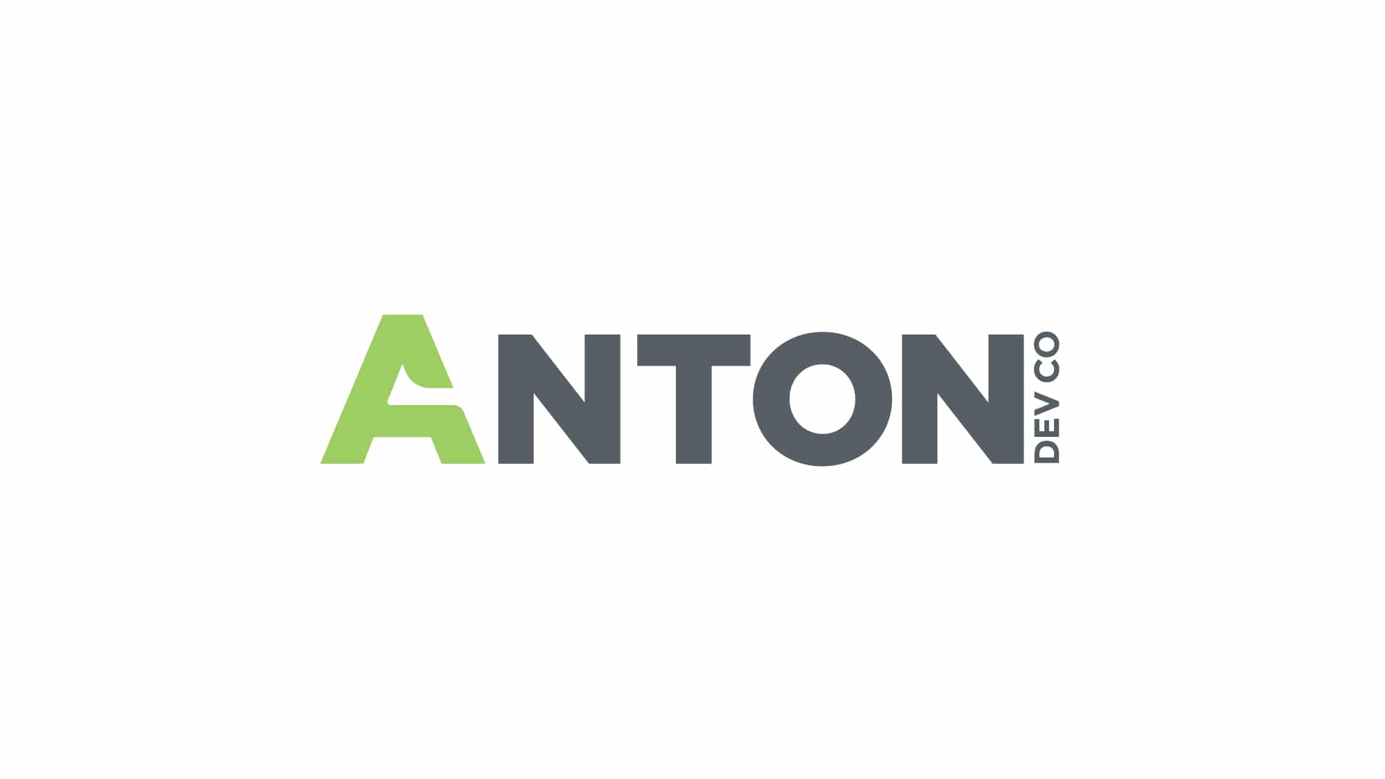 Anton Logo - Anton DevCo Logo - Tickyboom - Hella Bomb Graphic Design