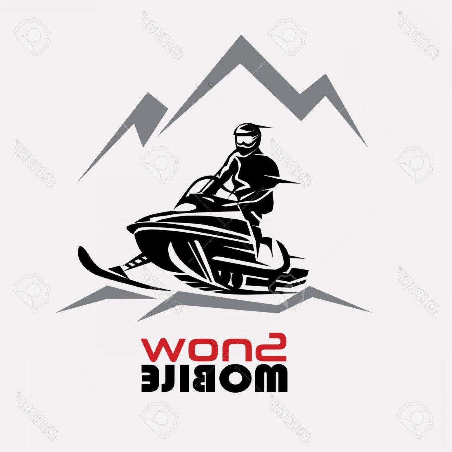 Snowmobile Logo - Photostock Vector Snowmobile Logo Template Stylized Vector Symbol ...
