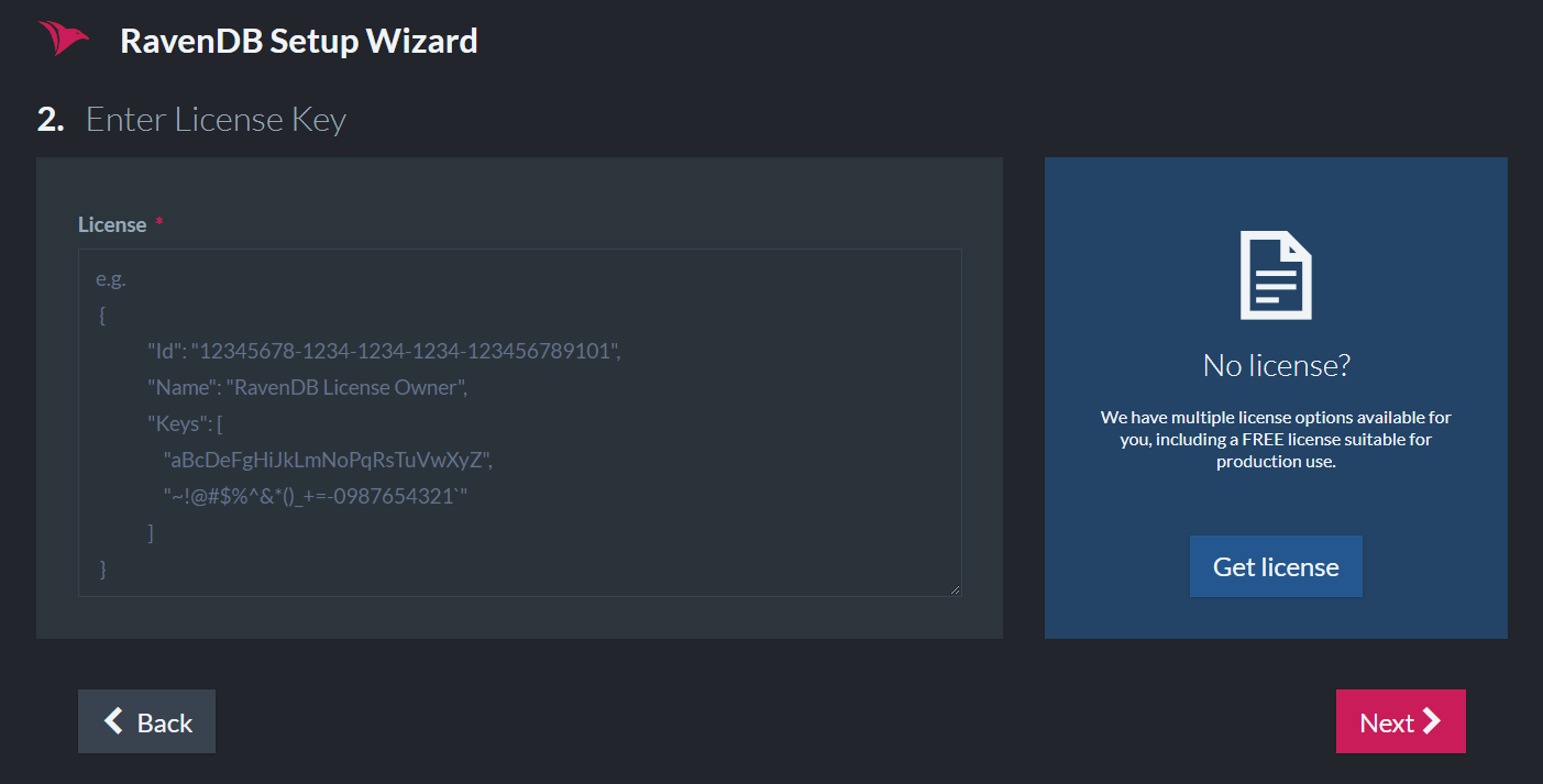 RavenDB Logo - Installation: Setup Wizard Walkthrough. RavenDB 4.1 Documentation