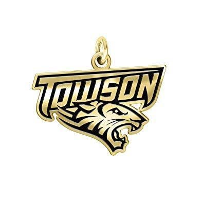 Towson Logo - Towson Tigers 14k Yellow Gold Cut Out Logo College Charm