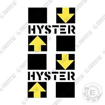 Hyster Logo - Amazon.com: Hyster Logo Decals (Set of 2): Industrial & Scientific