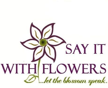 Lilac Flower Logo - Say It With Flowers - Conveying messages of happiness, love and sorrow.