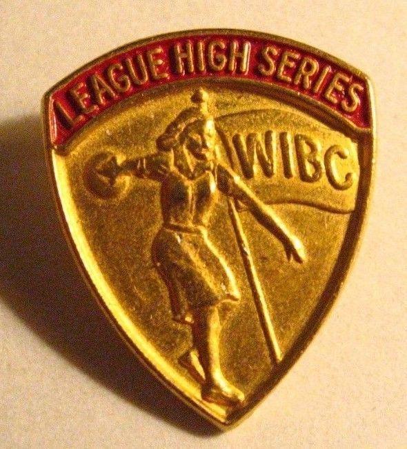 WIBC Logo - Details about WIBC League High Series Pin - Vintage Women's ...