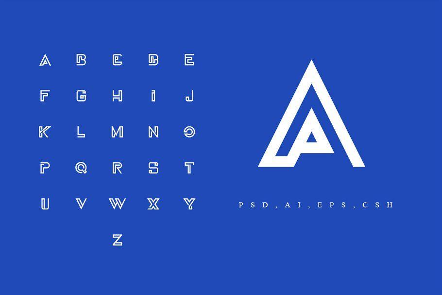 Alphabet Logo - A-Z Logo - Alphabet Pack ~ Logo Templates ~ Creative Market