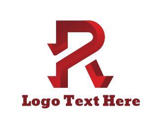Alphabet Logo - Red Shadow R Logo