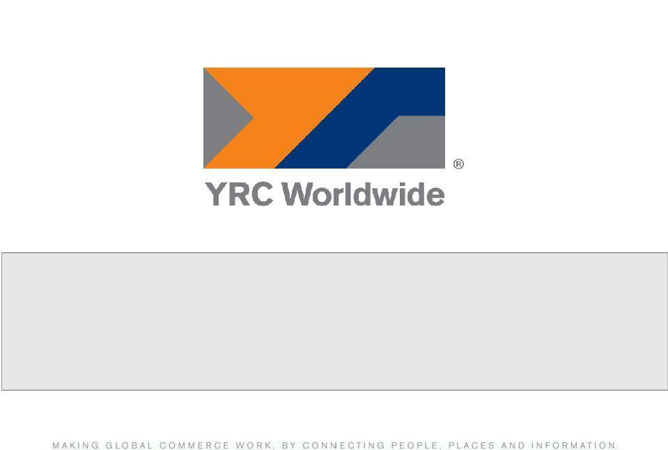 Yrcw Logo - YRC Worldwide Inc. Investor Presentation slide show