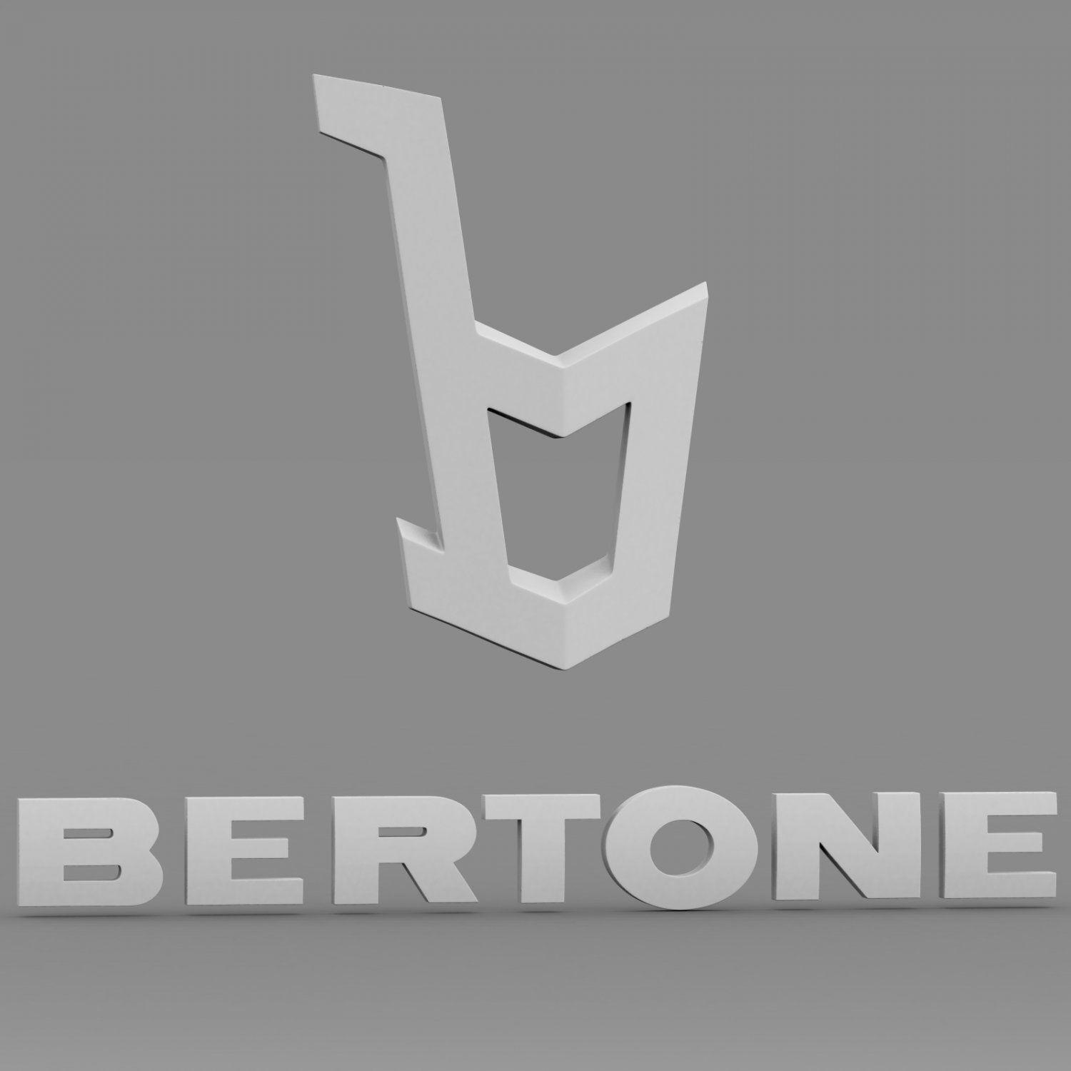 Bertone Logo - Bertone logo 3D Model in Parts of auto 3DExport