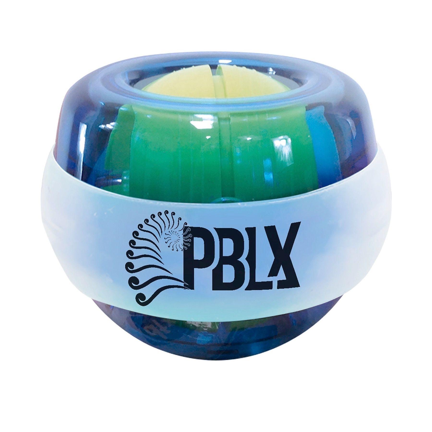 Pblx Logo - Details about PBLX Pure Body Logix Resistance Trainer Blue Gyro Exerciser  Ball Forearm & Wrist