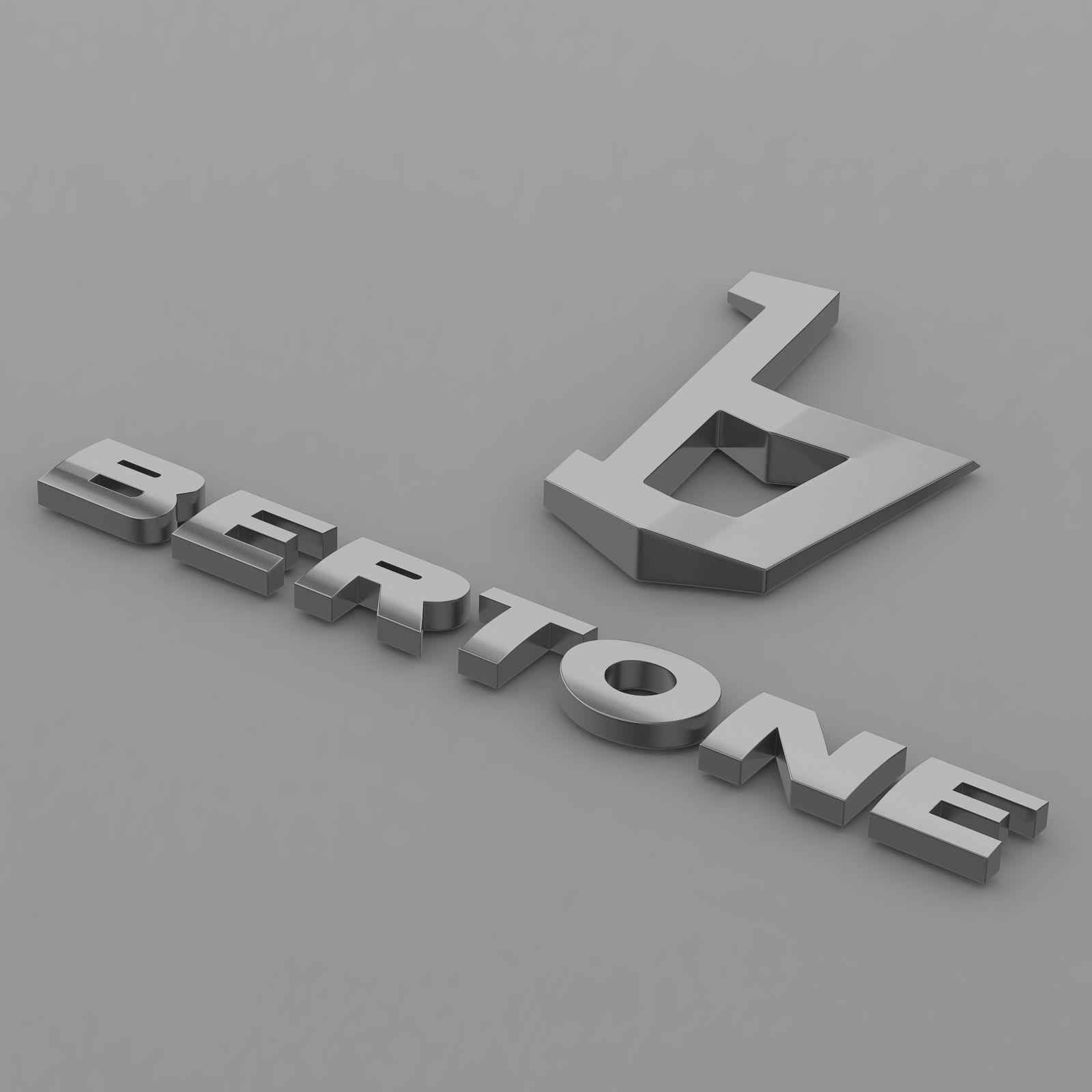 Bertone Logo - bertone logo | 3D model