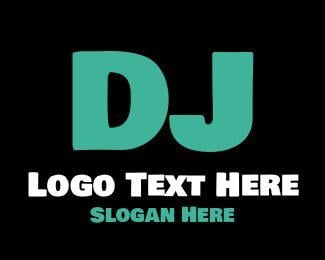 DJ Logo - DJ Letter Logo