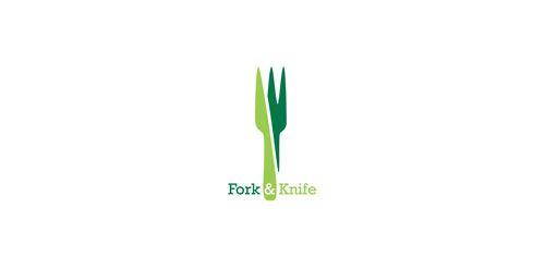 Fork Logo - 45 Effective Use of Spoon,Fork and Knife in Logo Design | Designbeep