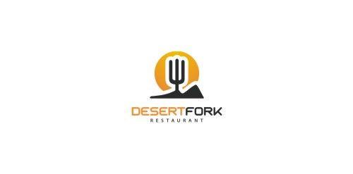 Fork Logo - 45 Effective Use of Spoon,Fork and Knife in Logo Design | Designbeep