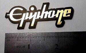 Epiphone Logo - Details about Epiphone plastic logo new style badge GOLD color 65 mm = 2  9/16''