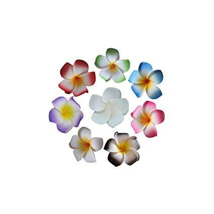 Plumeria Logo - Ytb Home Artificial Plumeria 50Pcs, 9Cm Multicolor Fake
