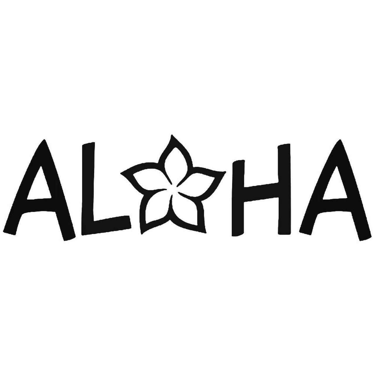 Plumeria Logo - Hawaii Aloha Plumeria Flower Vinyl Decal Sticker