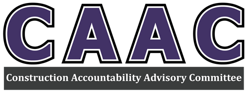 CAAC Logo - Mapleton News / Construction Accountability Advisory Committee