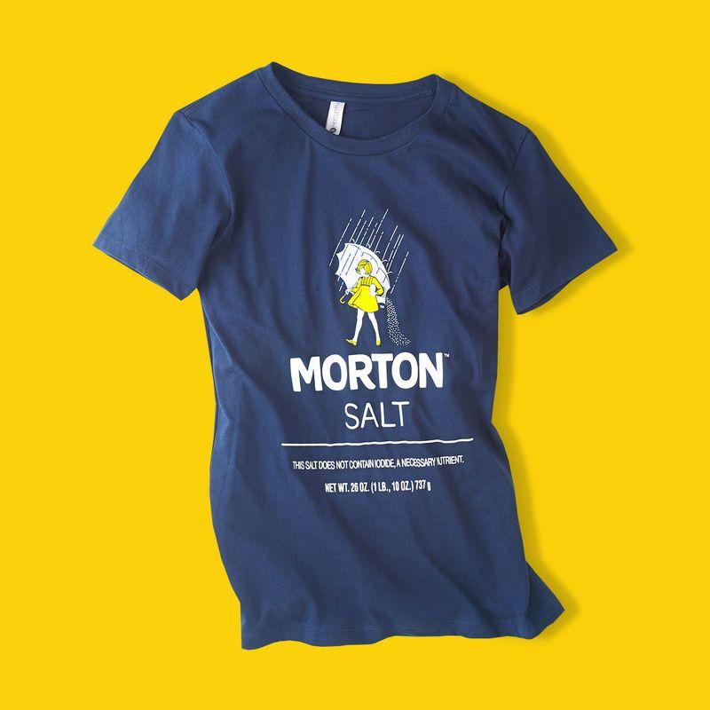 Morton Logo - Women's Morton Salt Canister Screen Print Tee