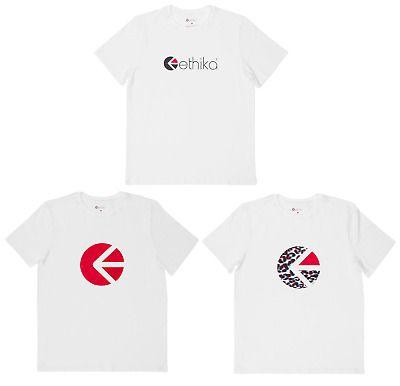 Ethika Logo - Ethika White Icon Logo T-shirt - Classic Fit Long Length Tee (S, M, L)