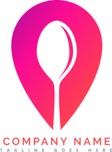 Spoon Logo - Pink with a spoon Logo Vector (.EPS) Free Download