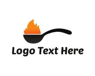 Spoon Logo - Hot Fire Spoon Logo