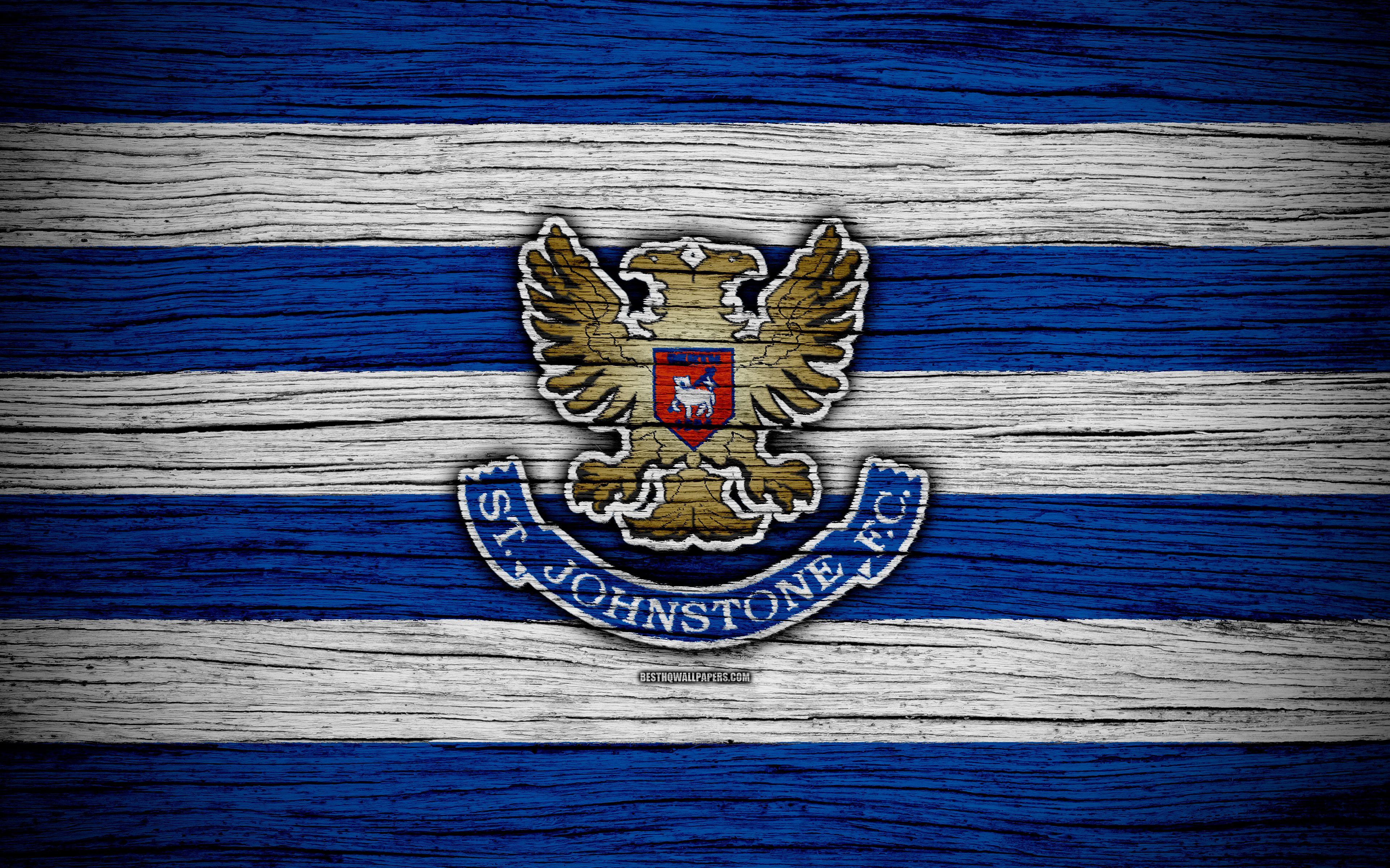 Johnstone Logo - Download wallpapers 4k, St Johnstone FC, logo, Scottish Premiership ...