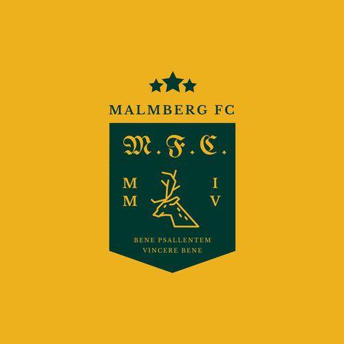 Yellow and Green M Logo - Orange and Dark Green Badge Soccer Logo - Templates by Canva