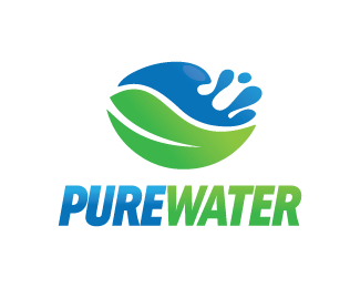 Pure Logo - Pure Water Designed by podvoodoo13 | BrandCrowd