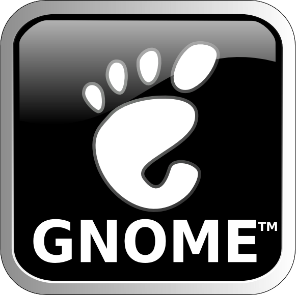 Gnome Logo - Black Metallic Gnome Logo by AnXa on DeviantArt