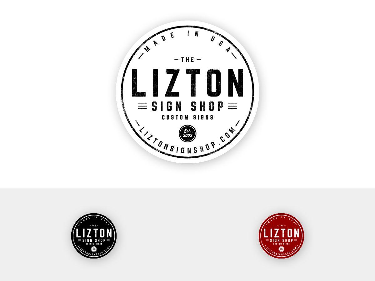 SignShop Logo - The Lizton Sign Shop Logo Wooden Signs Logo Designs