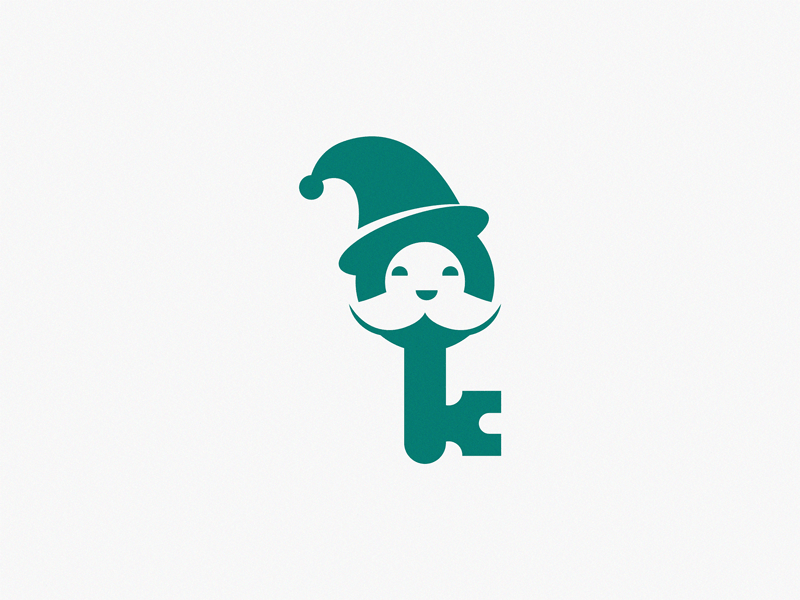 Gnome Logo - Gnome key / logo idea by Yuri Kartashev on Dribbble