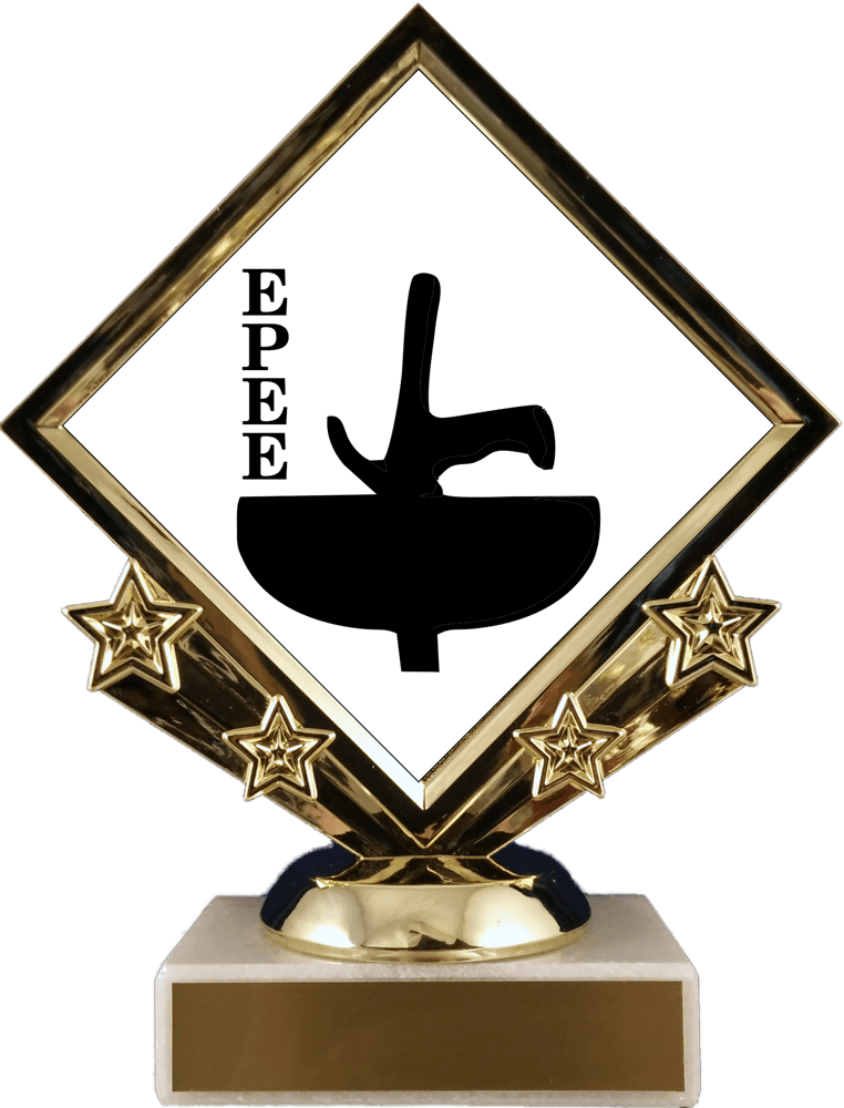Fencing Logo - Fencing Logo Diamond Trophy