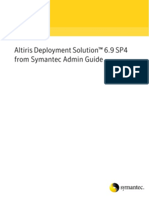 Altiris Logo - Altiris_ Deployment Solution 6.9 SP4 From Symantec Admin Guide_V1.0